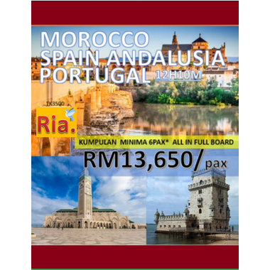 private morocco spain andalusia portugal muslim tour 12h10m